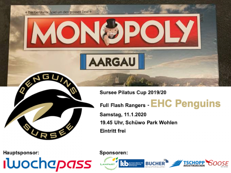 Full Flash Rangers - EHC Penguins; 11.1.2020 19.45 Uhr, Schüwo Park Wohlen