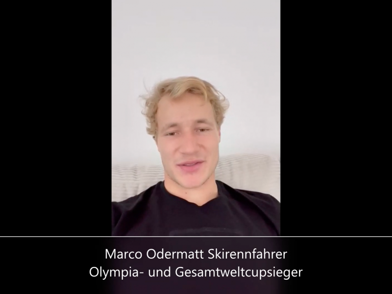 Teddy Bear Toss 05.11.2022: Promo-Video 14 - Ski-Gesamtweltcupsieger, Olympiasieger & Schweizer Sportler des Jahres 2021, Marco Odermatt