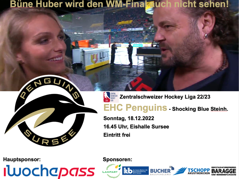 EHC Penguins - Shocking Blue Steinhausen; 18.12.2022 16.45, Eishalle Sursee