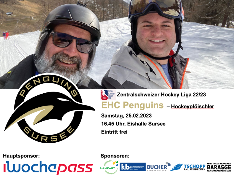 EHC Penguins - Hockeyplöischler Escholzmatt; 25.02.2023 16.45 Eishalle Sursee